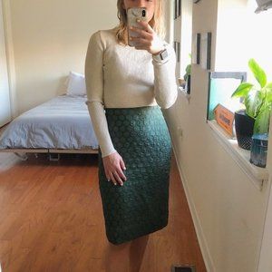 MAEVE Polka Dot Knee Length Pencil Skirt Size 12